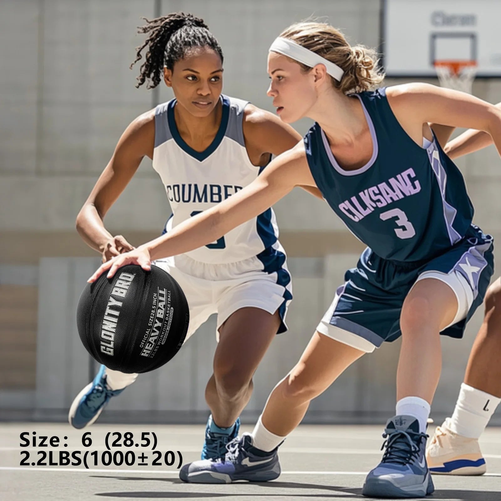 Weighted Training Basketball Women 2.2LBS/28.5'' Adult 3LBS/29.5'' Size6/7 Help