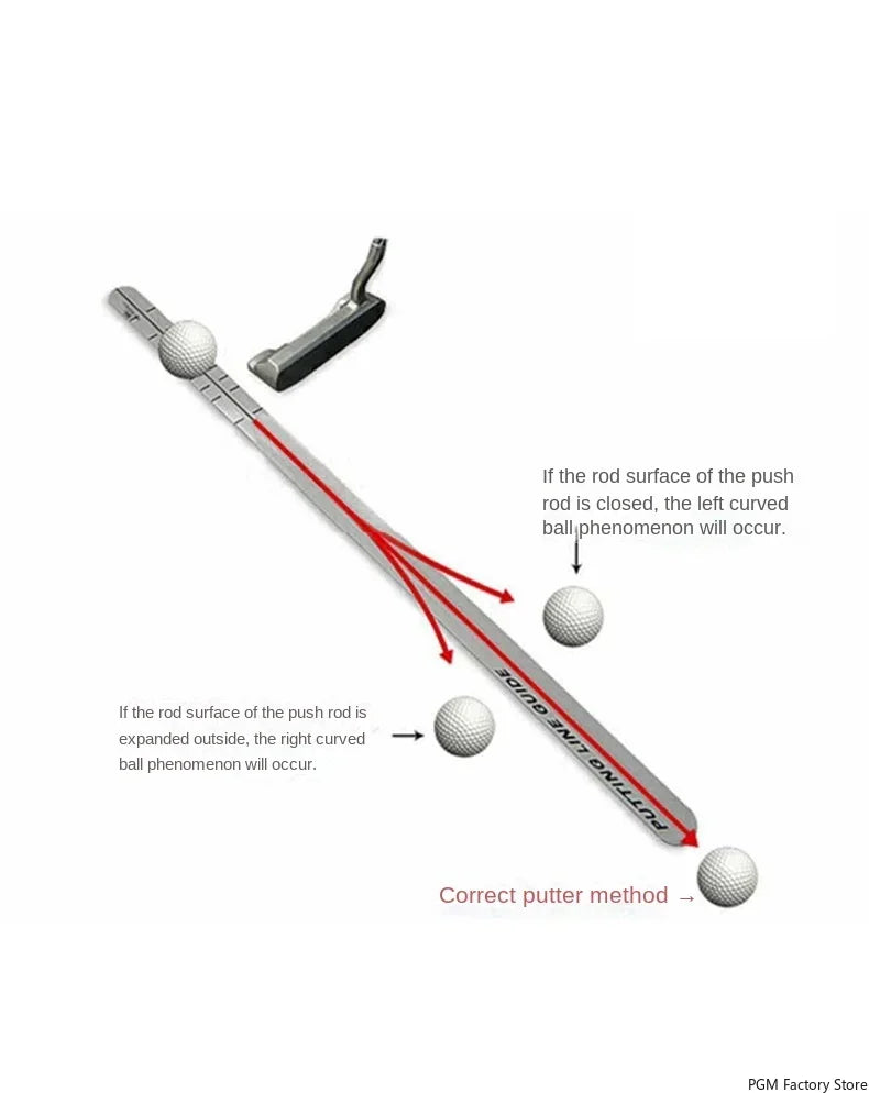 PGM Golf Correction Putter Ruler Putter Track Guide